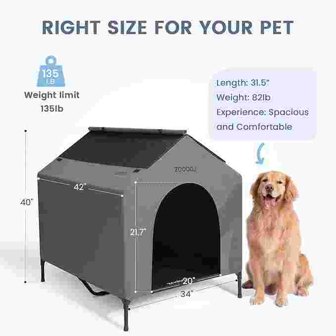 Read more about the article Large outdoor dog houseA| Weatherproof dog house for large breeds